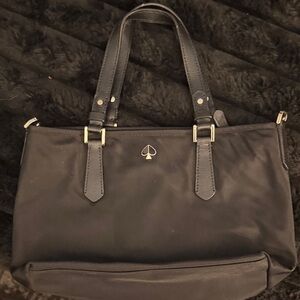 Kate Spade Black Handbag with Silver Details